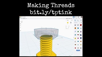 TinkerCAD Tips! Making Threads Made Easy! Part 3.     #tinkercad #caddesign #3dprintable #3dprinting