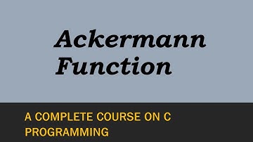 Ackerman Function | How To Solve Ackermann Function | Program For Ackermann Function Using Recursion
