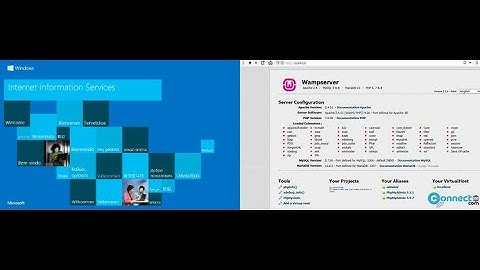 Microsft IIS open up instead of Wampserver homepage