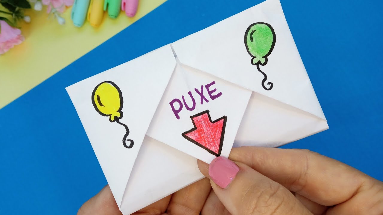 SURPRISE CARD for BIRTHDAY | ORIGAMI | SUPER EASY🎈🎂✨