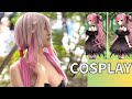 【4K Cinematic】黒翼に惹き寄せられる瞬間｜Black-Winged Cosplayer Draws the Spotlight at Anime Expo – コスプレ – 楪いのり