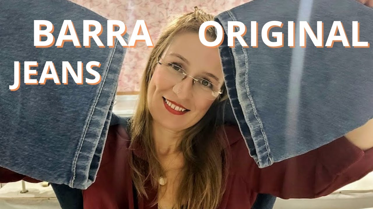 COMO FAZER BARRA DE CALÇA JEANS EMBUTIDA ORIGINAL AQUELA QUE FICA COM CARA DE LOJA LINDA