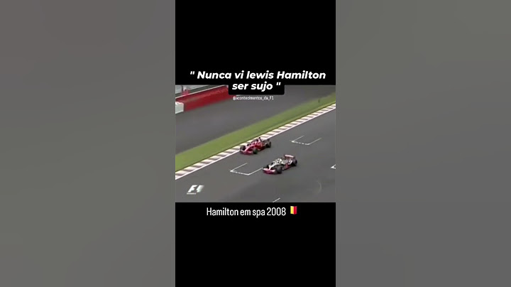 Lewis Hamilton sendo punido por manobra desleal em 2008