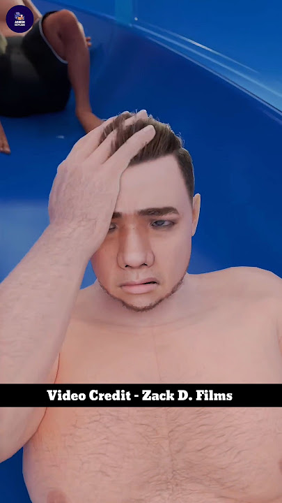 He Got Stuck In A Water Slide 😨 ( 3D Animation ) #shortvideo #explain #3danimation