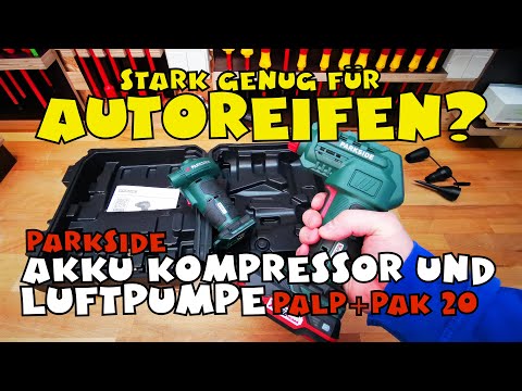 Akku-Kompressor PAK B2 - 20-Li Luftpumpe B2 PARKSIDE® von YouTube 20-Li PALP