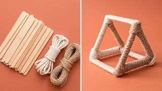 How to Make Boho Decor with Popsicle Sticks Rope