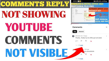 YouTube comments not showing | Youtube Replies Not Showing Up | youtube shorts comments issue
