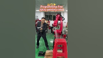 Spray robot#spray #spraypaint #robot #industrialrobot #sixaxisrobot #automated #robotarm #machine