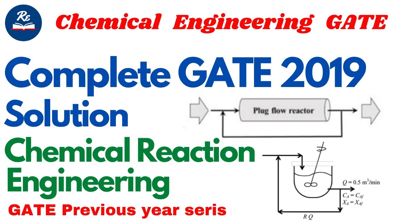 Chemical Reaction Engineering complete solution gate 2019| Chemical Engineering | Ranjan e institute