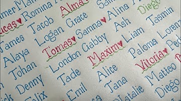 Handwriting name 26/11 #handwriting #calligraphy #lettering #drawing #satisfying #relaxing #writing