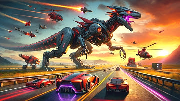 Dino Robot Car Transform - The Robots | RKM Gaming | Dinosaur Robot | Transformer | #3