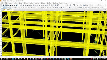 CSi sap2000 how to design steel structure of showroom part 06