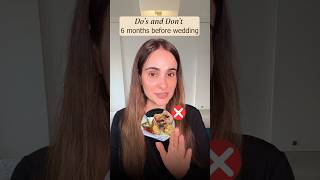 Do's and Don'ts 6 months before wedding #wedding #skincare #bridetobe #bride #marriage