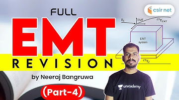 CSIR NET | Complete EMT Revision (Part-4) for JRF 2020 | Neeraj Bangruwa