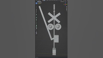 [Train Crossing] Blender Low Poly Modeling Day 270/365 #blender