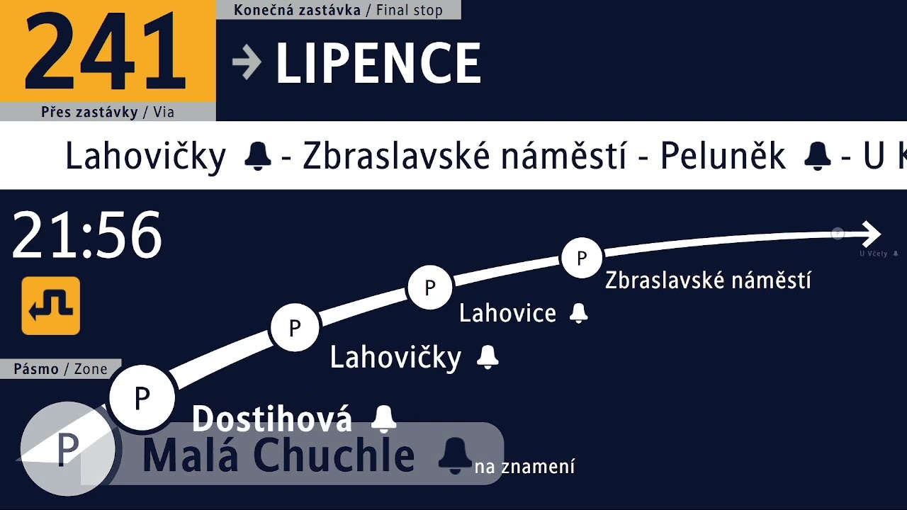 hlášení + panel linka 241