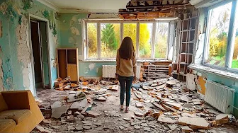 A hard-working couple cleans and repairs their dilapidated house #decoration
