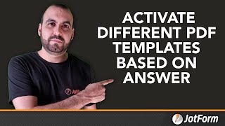 How to activate different PDF templates based on the answer