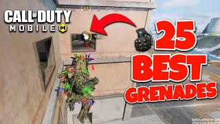 TOP 25 BEST GRENADE KILLS | CODM BATTLEROYALE
