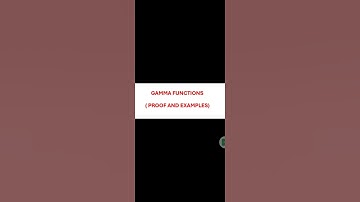 GAMMA FUNCTIONS PROPERTIES PROOF AND EXAMPLES #Maths concepts  #msc #bsc #engineering #math #net# yt