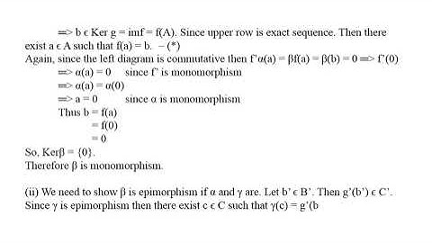 State and prove short-five lemma.