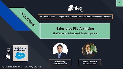 WEBINAR: File Archiving: The Future of Salesforce File Management