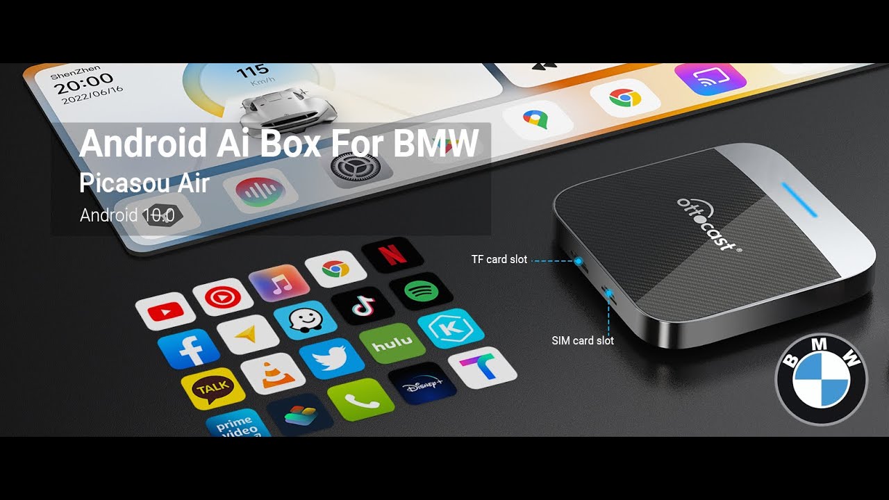 Ottocast PICASOU Air CarPlay Android Ai Box for BMW 