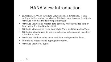 S/4 HANA Modelling Part-1