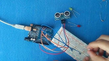 20.Örnek=ARDUİNO KULLANARAK HC-SR04 ULTRA SONİK MESAFE SENSÖRÜ İLE LED KONTROL