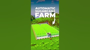 Automatic Sugar Cane Farm Tutorial 1.21! 😱 #minecraft #shorts
