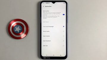 Quick action on Vivo Y21 Android 11