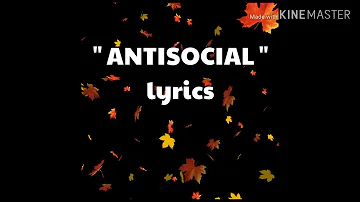 Ed Sheeran & Travis Scott - Antisocial (Lyrics)