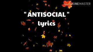 Ed Sheeran \& Travis Scott - Antisocial (Lyrics)