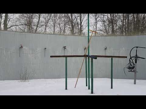 Enclosure for training birds of prey before release