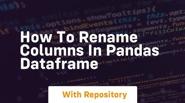 How to rename columns in pandas dataframe
