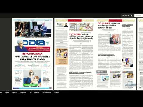 Destaques do Jornal O Dia impresso no Comando Geral (09 05 24)
