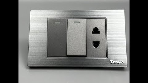 Ổ Cắm Công tắc Mặt Hợp Kim 1 Chiều Và 2 Chiều Chính hãng I Tenko.com.vn