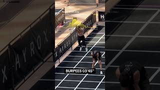 BURPEES 03’45’’ HYROX GRAND PALAIS 🇫🇷 #hyrox #burpees #hybridathlete #hyroxfrance