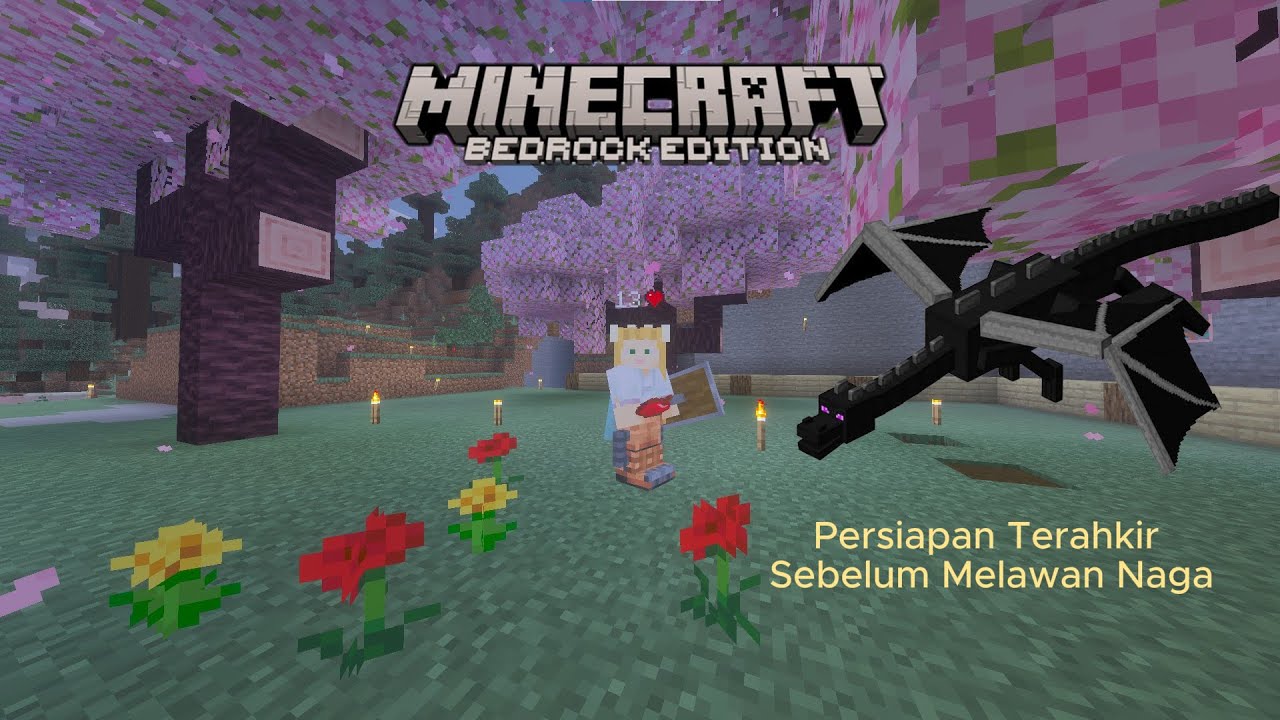 KITA HARUS MEMPERSIAPKAN ALAT SEKARANG NANTI SIANG KITA LAWAN NAGA......?  Minecraft Bedrock #20