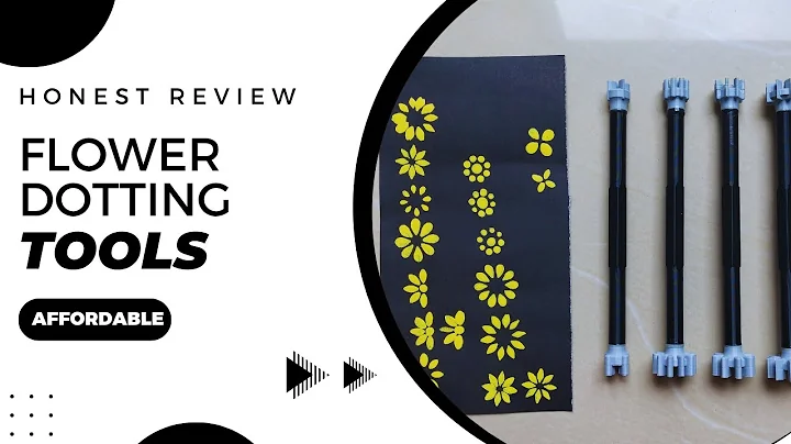 Flower dotting tools review | How to use dotting tools | Tutorial