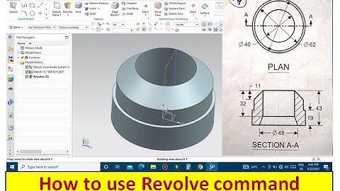 NX 11 Revolve command |