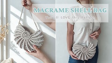 DIY Macrame Shell Bag ✨ Pattern & Video on Etsy!