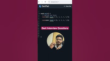 Dart Interview questions- Find common elements from two list #dart #flutter