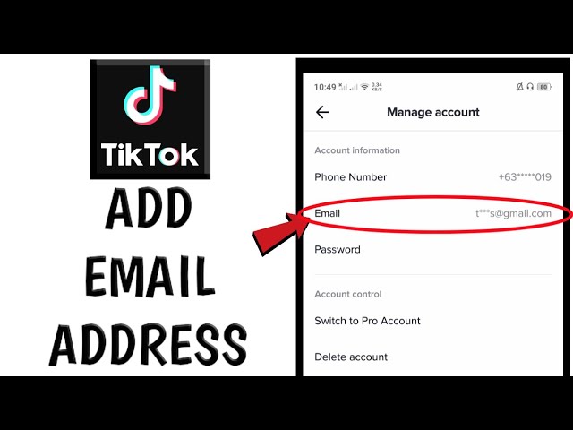 How to Add Email Address on Tiktok class=