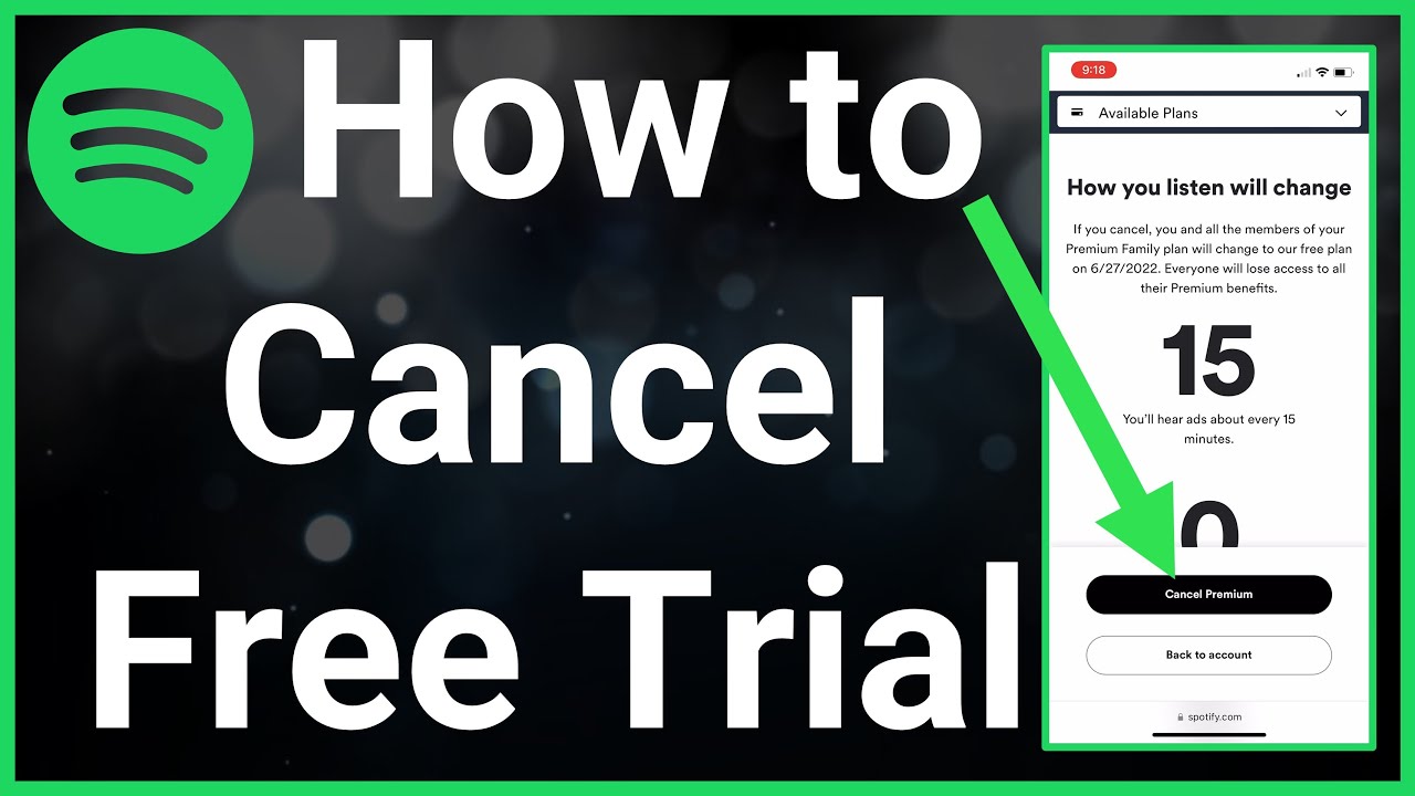 How To Cancel Spotify Free Trial - Youtube