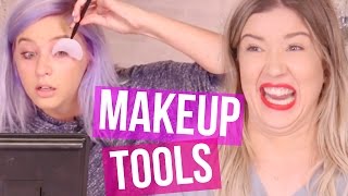 Trying Makeup Tools We Didn’t Know Existed?!? (Beauty Break)