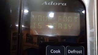 Microwave beeping