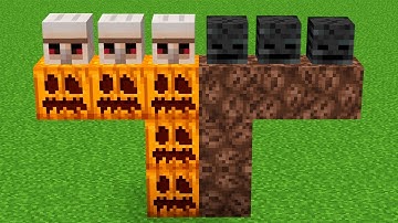how to create a double pumpkin wither?