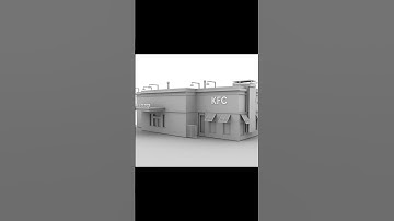 # wait for result || 3D MODELLING KFC SHOP || MR CREATIONZ ||  #3d #photoshop #subscribe #maya #3d
