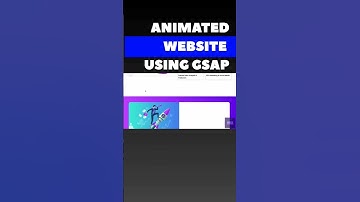 Animated Website Using GSAP 🔥 #animation #coding #gsap #javascript #webdevelopment #frontend